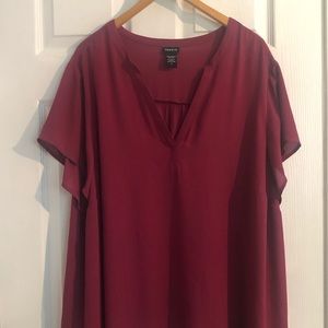 Plus size flowing tunic